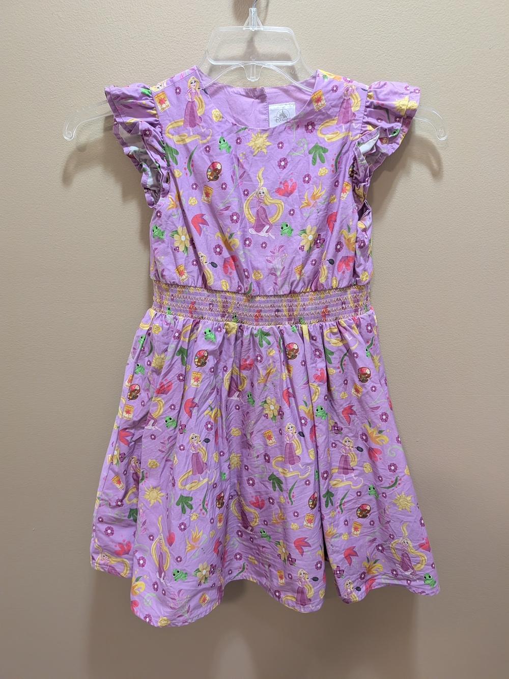 Disney Tangled Floral Print Dress Size 7/8